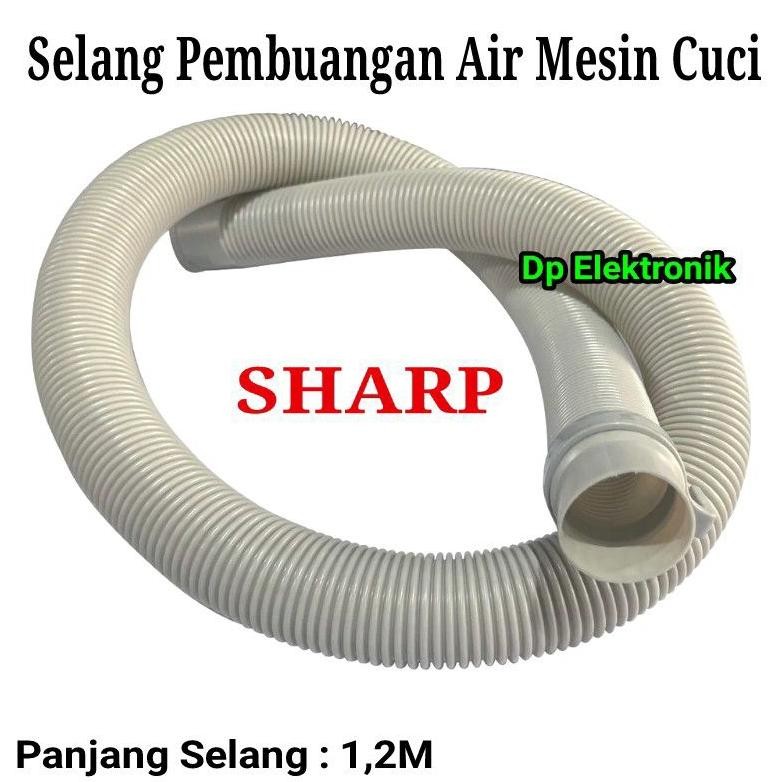 Selang Pembuangan Air Mesin Cuci Sharp 2 Tabung Umum Panjang 1,2 Meter
