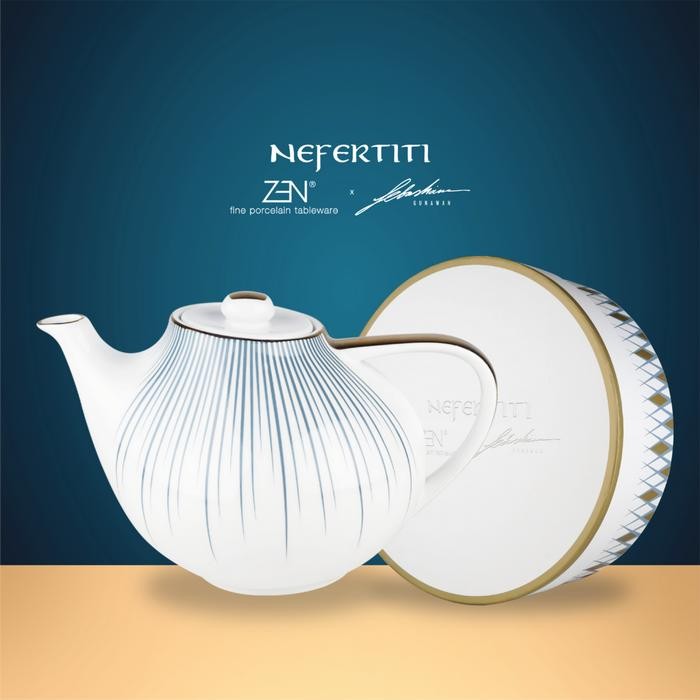 Sale Zen X Sebastian Gunawan Teko Keramik Nefertiti - Giftbox