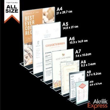 

PROMO! papan menu / papan menu akrilik / tent card / tent holder