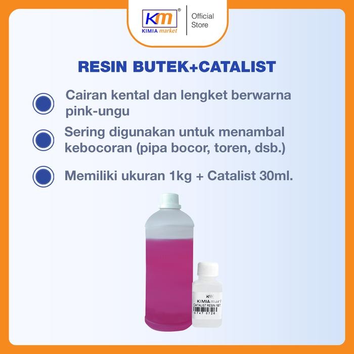 

Resin Butek 1Kg + Catalis 30Ml / Resin Merah Plus Katalis / Resin Penambal Bocor Plastik Terlaris