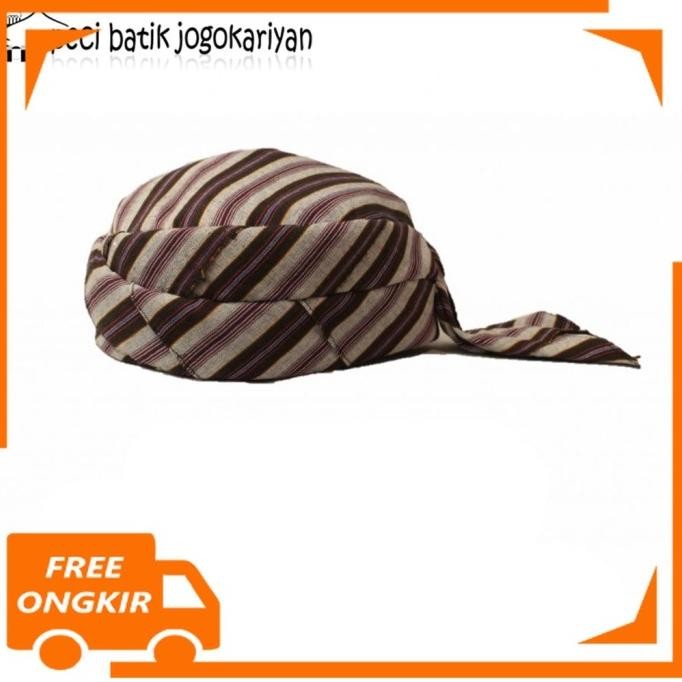 Diskon Peci Batik Jogokariyan Jogokaryan Motif Lurik Wungu Kopeah Songkok