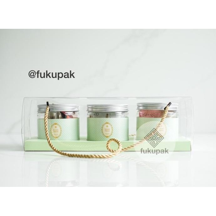 

Box Mika Tali 3 Toples Kue Kering Kotak Hamper Cookies Cake Jar(20pcs)