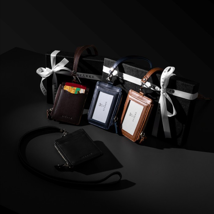 

Lanyard Kulit Asli Nametag ID Card Starke Leather Hustle Hog II