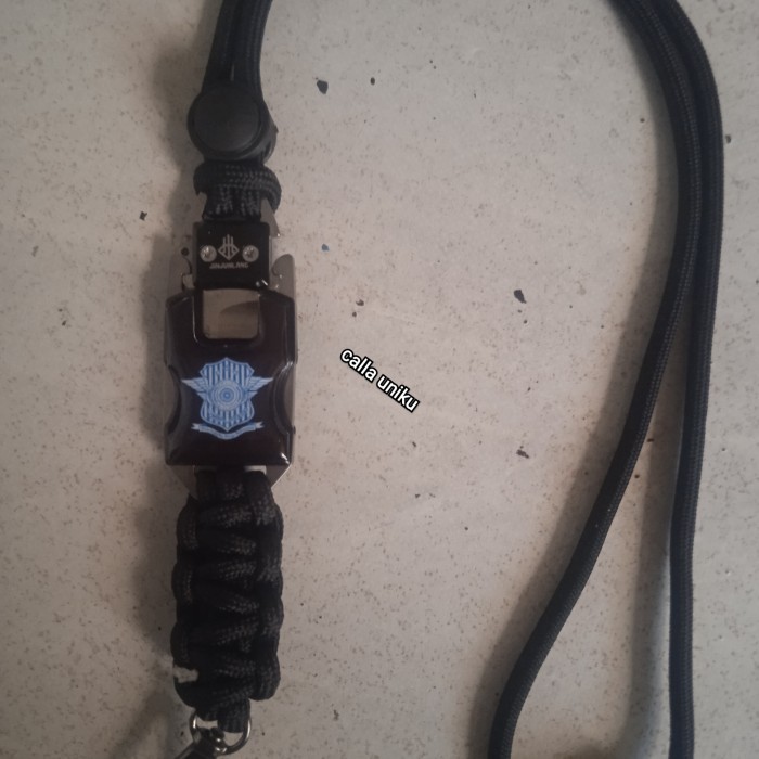 

lanyard id card tactical mini knife logo lantas polri