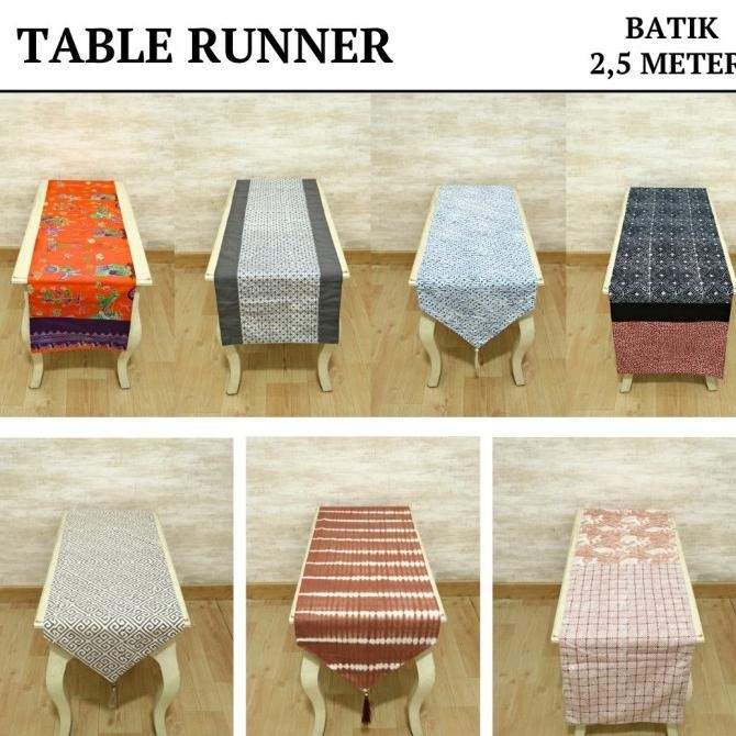Taplak Meja / Table Runner / Taplak Meja Panjang / Bed Runner Batik 2.5 Meter