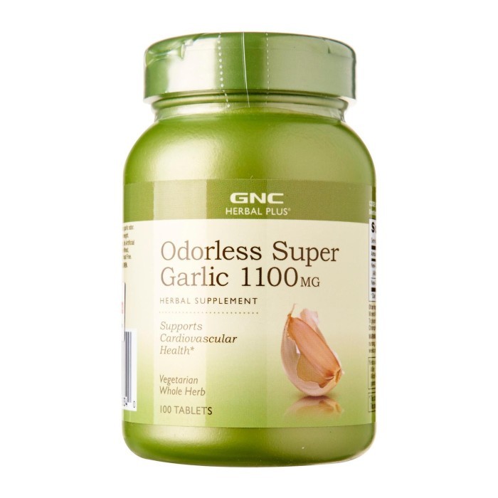 

GNC Herbal Plus Odorless Super Garlic 1100Mg (100 Vegitabs)