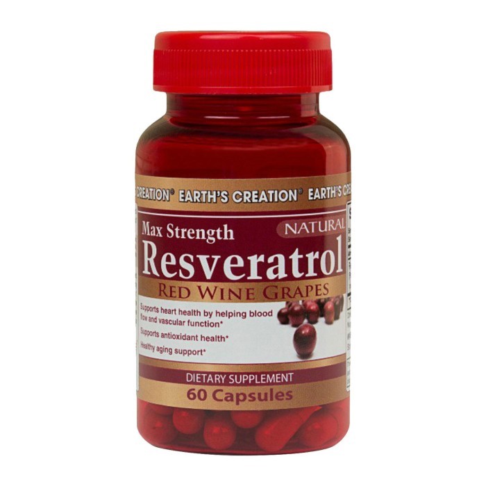 

Earth's Creation Max Strength Resveratrol 60 per pack