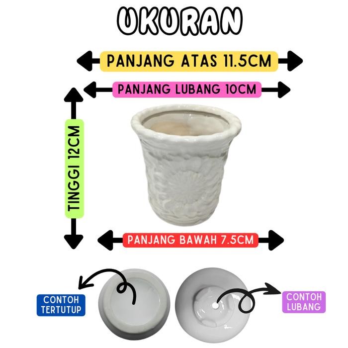 PROMO TERBARU VAS POT BUNGA KERAMIK MODEL RENGKEK UNTUK TANAMAN HIAS / HIDUP / ANGGREK / BONSAI /