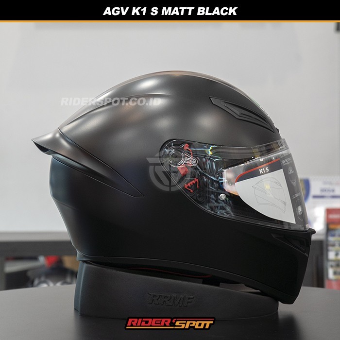 Helm Motor AGV K1 S Matte Black Doff Full Face Sport Helmet Original