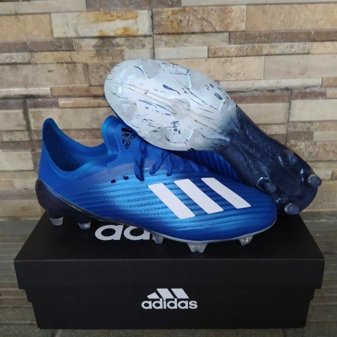 Sepatu Bola Adidas X 19.1 Blue Fg soccer Terlaris