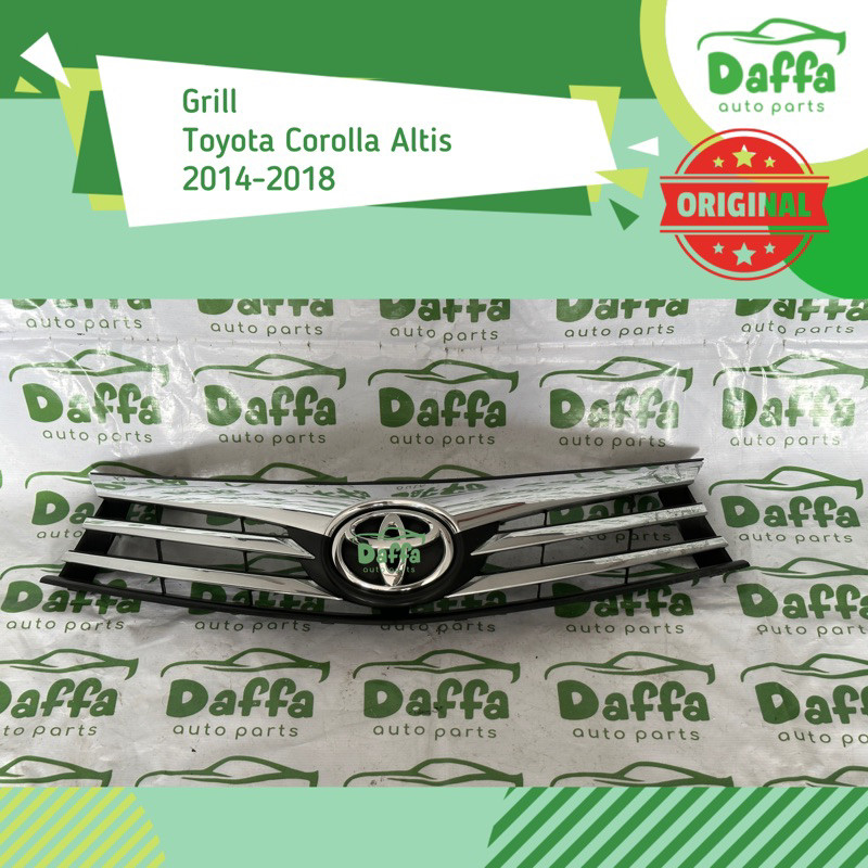 Grill Grille Gril Grile Bemper Bumper Guard Depan Mobil Toyota Corolla Altis 2014 2015 2016 2017