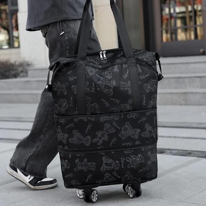 Hanke Tas Trolly Roda Trolley Koper Travel Slempang HandBag - BK3300