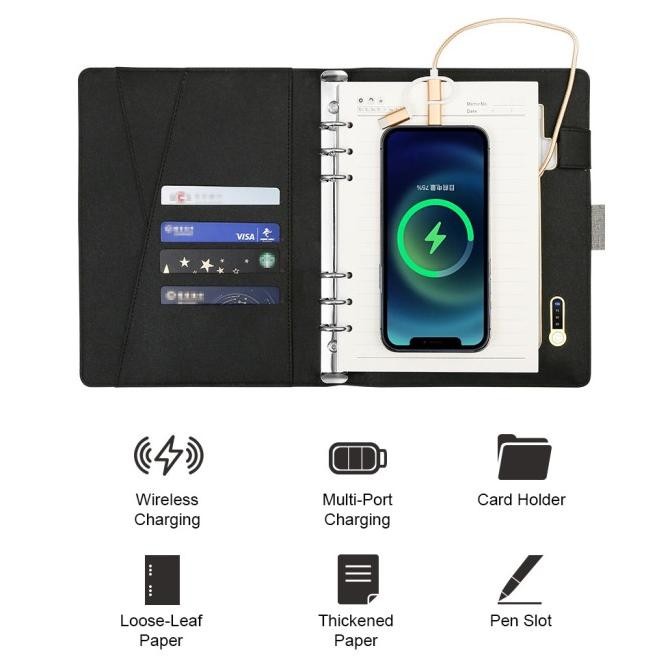 

NOTEBOOK BUKU CATATAN AGENDA WIRELESS CHARGING POWER BANK GIFT SET