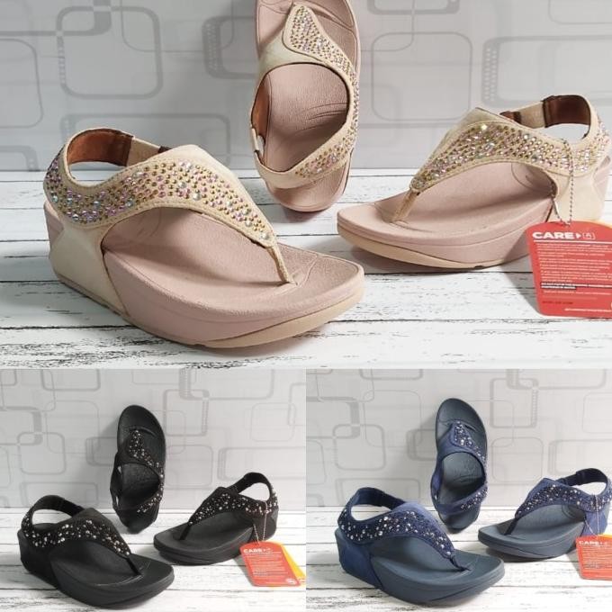 SENDAL FITFLOP / SANDAL WANITA / SEPATU SANDAL FITFLOP LEAF TALI