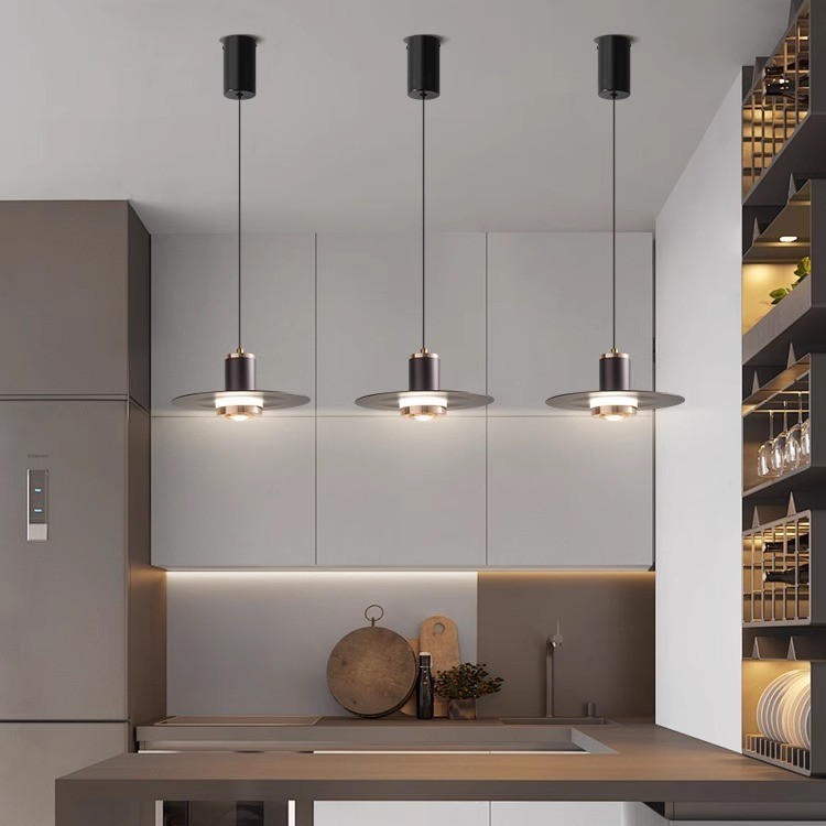 HUSI Nordic Modern Minimalist Bedside Pendant Light Restaurant Entrance Bar Counter Pendant Light Lu