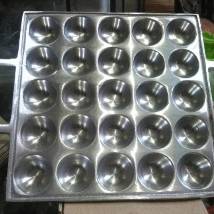 cetakan takoyaki / pentol goreng / telur puyuh / kue cubit isi 25