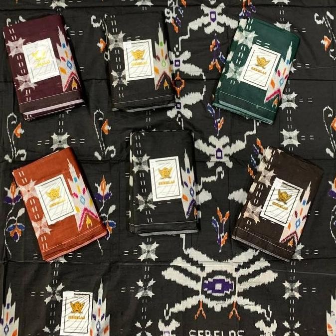 Terjangkau Sarung Sebelas Motif Bhs Tempean / Sarung Sebelas Original / Cod Kain Rayon