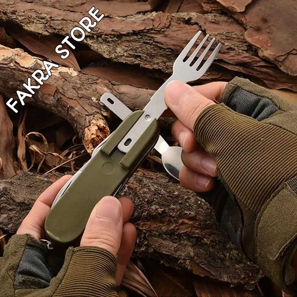 EDCGEAR Sendok Garpu Pisau Swiss Army Tools Knife EDC 7in1 - A010 Original Termurah