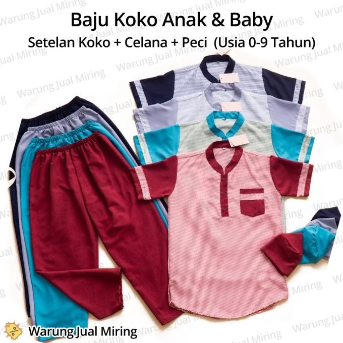 Big Sale Baju Koko Kurta Anak & Baby Muslim Balita Tk Sd Setelan Kemeja Pria Pengiriman Cepat