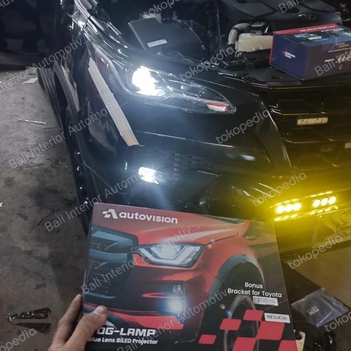 Promo Foglamp Set BILED Projector 6000K All New Fortuner VRZ GR Sport 4X2 4X4 2021-2024 Ready Stock 