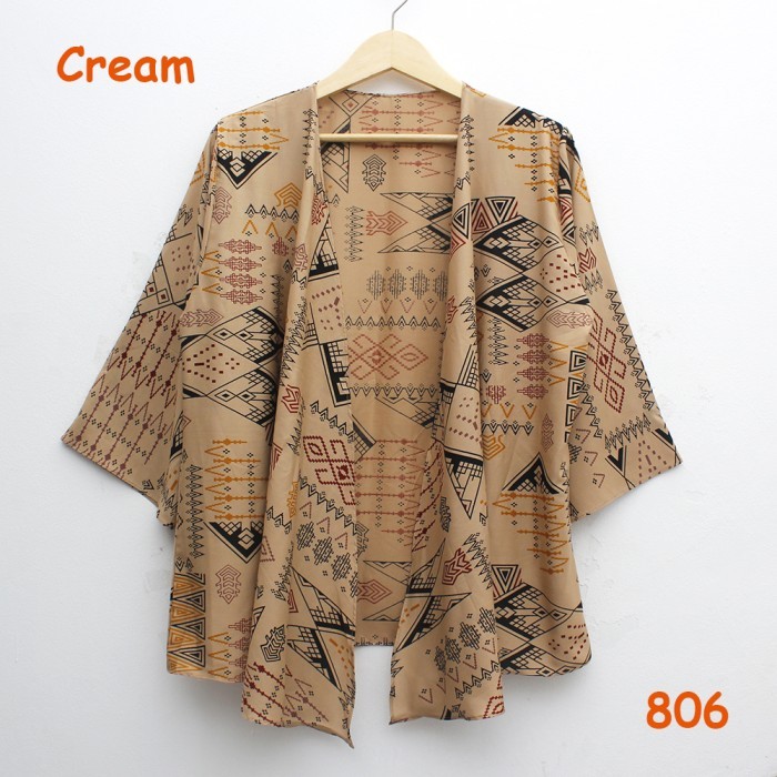 JAKARTAFASHION - CARDIGAN OUTER 806 LAYER KATUN TRIBAL MOTIF ETNIK
