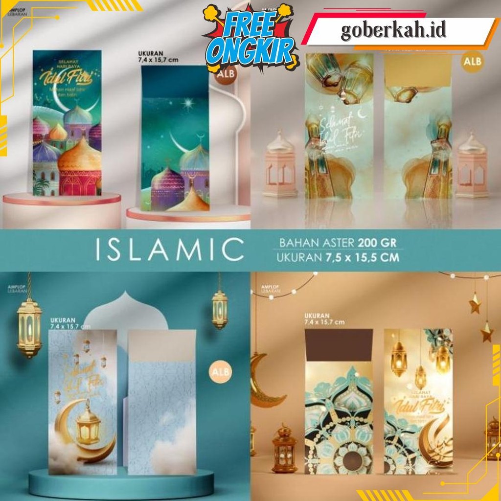 

20 Lembar Amplop Lebaran Idul Fitri Premium Exclusive Cod