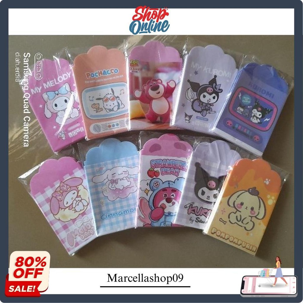 

10 Pack (100Pcs) Amplop Lebaran Idul Fitri Ukuran Sedang Cod
