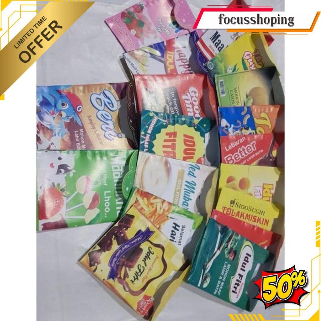 

Amplop Lebaran Snack Jajan Unik Isi 10 Amplop || Amplop Lebaran Unik Terbaru || Amplop Lebaran Gratis Ongkir