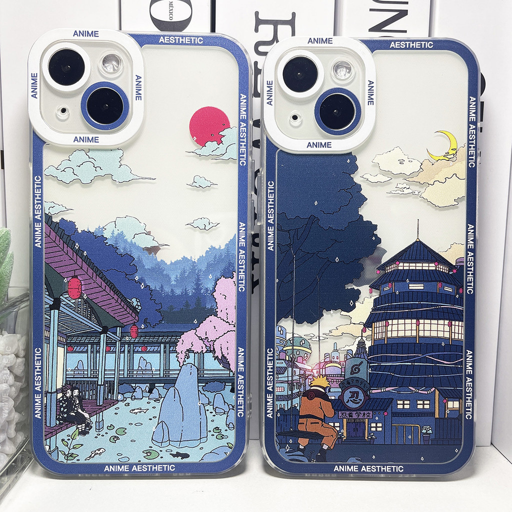 Aesthetic Kartun Lanskap Case Iphone 17 Pro 17 Air 17 Pro Max 13 Pro Max 16 Pro Max 11 Pro Max 15 Pr