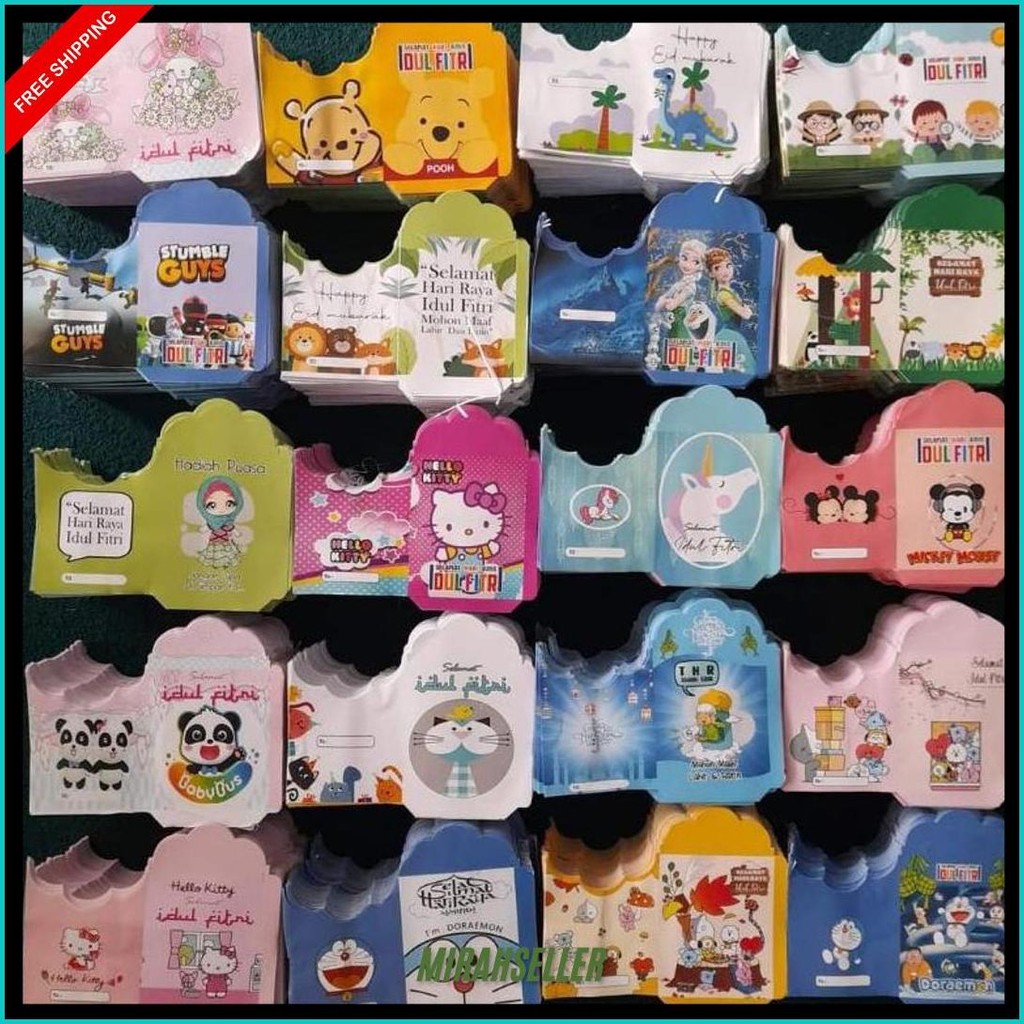 

100 Lembar Amplop Lebaran Medium Ukuran 7 X 11,5 Islam Aesthetic Siap Kirim