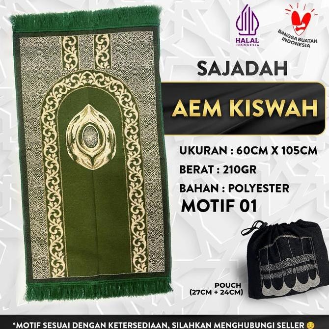 Diskon Sajadah Paket Grosir 20Pcs | Aem Kiswah | Uk. 60 X 105 | Model Terbaru | Gift | Souvenir Haji