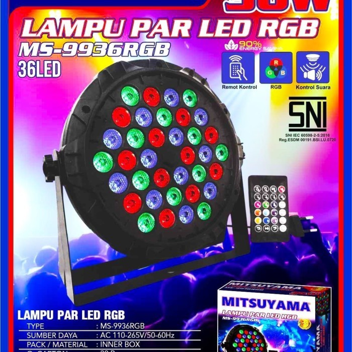 Lampu Disco Sorot Panggung 36 Led Par