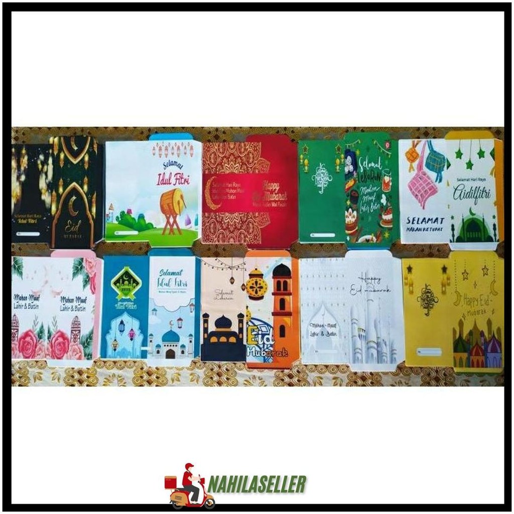 

100 Lembar Amplop Lebaran Panjang Lembaran(Belum Dilem) Siap Kirim