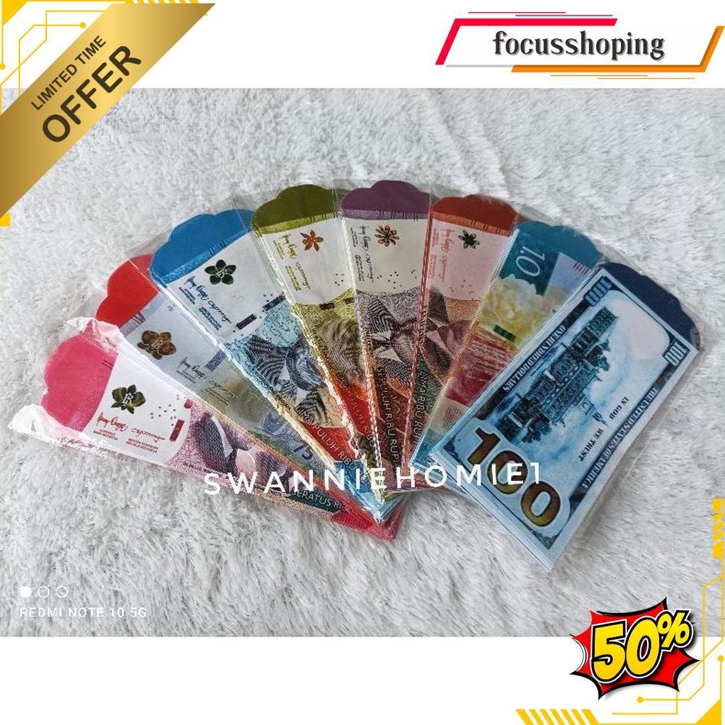 

10 Pcs Amplop Lebaran Panjang Jumbo Besar Uang Tanpa Dilipat 2025 Artpaper Glossy Terlaris