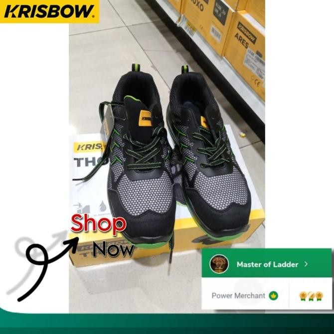 KRISBOW SEPATU SAFETY SHOES THOOSA SPORTY SEPATU PROYEK GLOW THE DARK