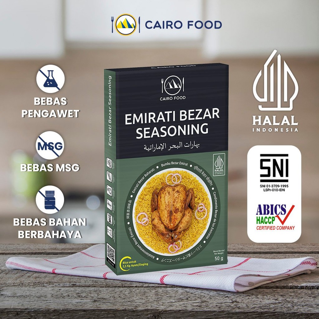 

Bumbu Emirat Bezar Non MSG - Cairo Food