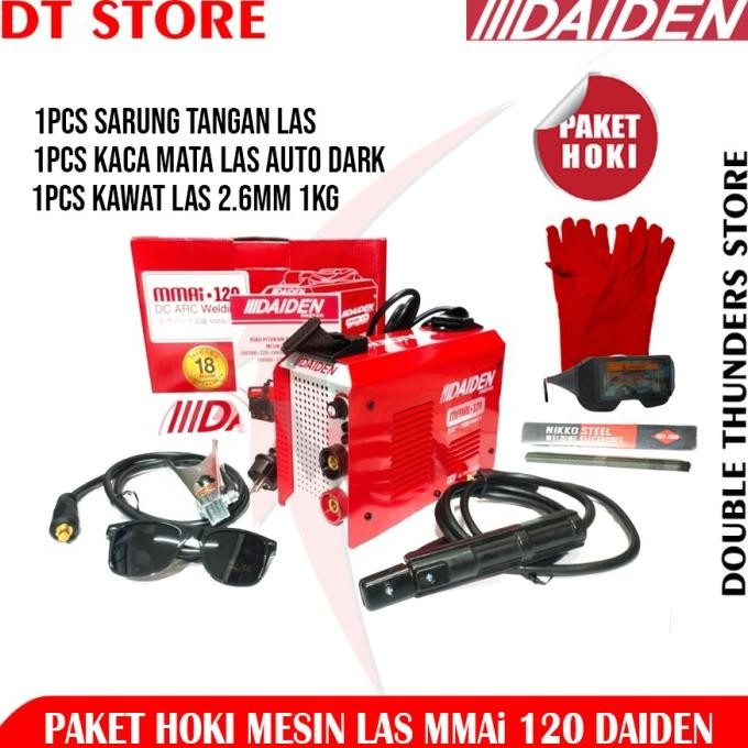 Daiden Mesin Las MMAi120 / Mesin Trafo Las Inverter MMAi120