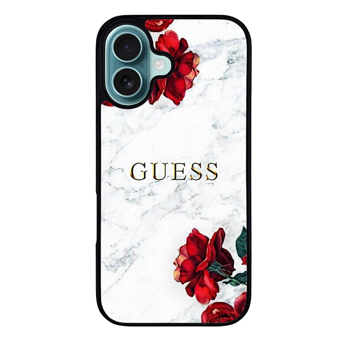 Case Casing iPhone 16 15 14 13 12 11 Pro Max Plus Mini Guess Flower NA00293