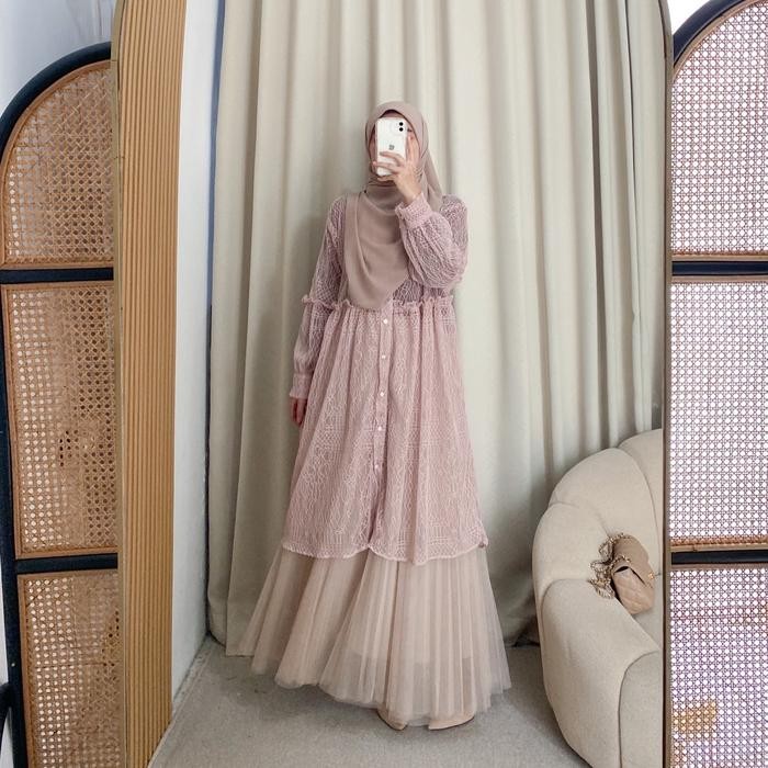 Product Terlaris Gio Brocade Outer Outer Panjang Tunik Kondangan