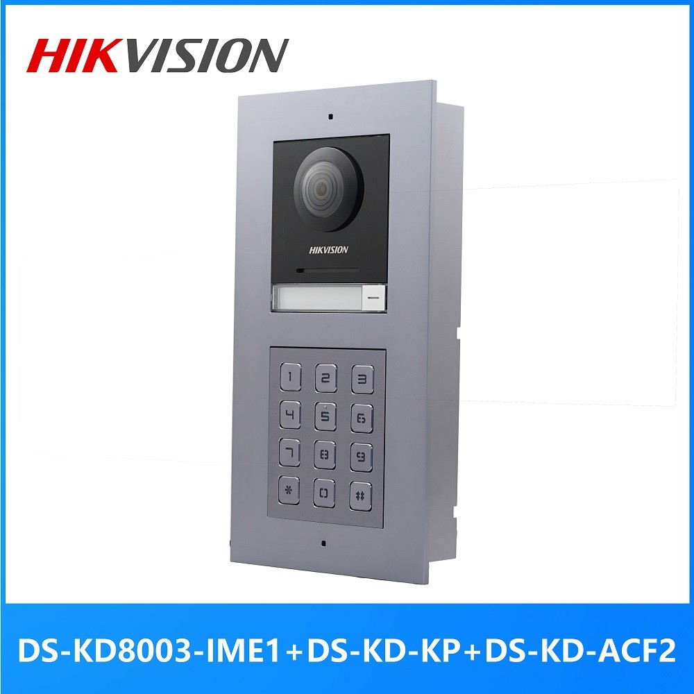 IQS Original Doorbell ,DS-KD8003-IME1(B),Multi-language 802.3af POE Villa IP Module Doorbell,Passwor