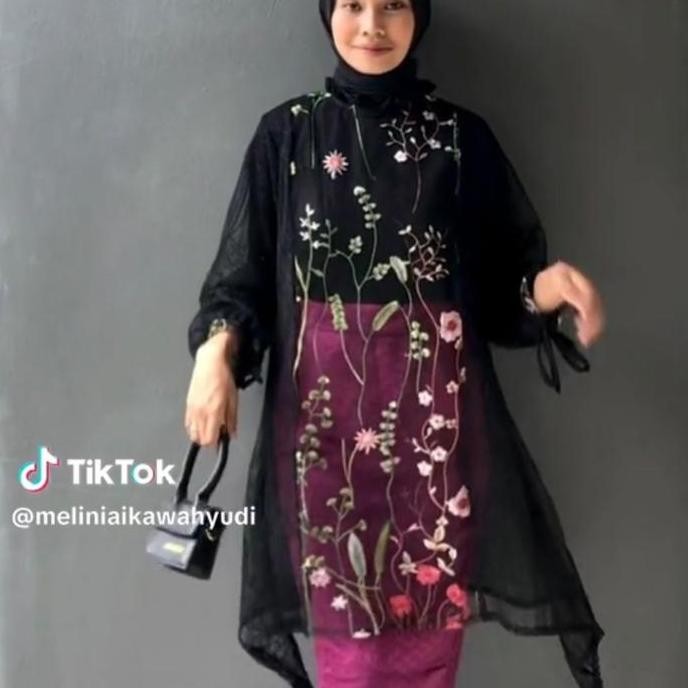 ZEMIRA TUNIK BRUKAT / TUNIK BRUKAT / OUTER BRUKAT / OUTER TILE GARDEN Terlaris