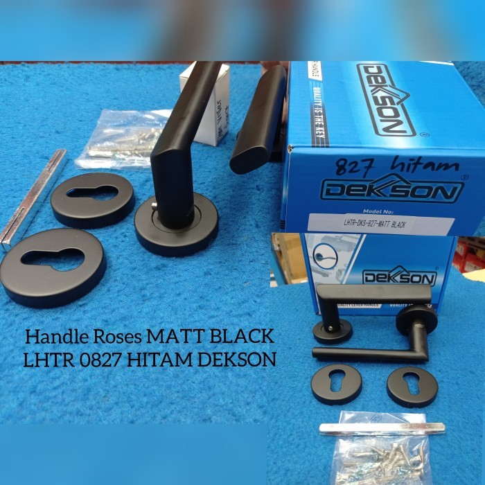 LHTR 0827 HITAM DEKSON / Handle Komplit Kunci Dekson Hitam SUS 304