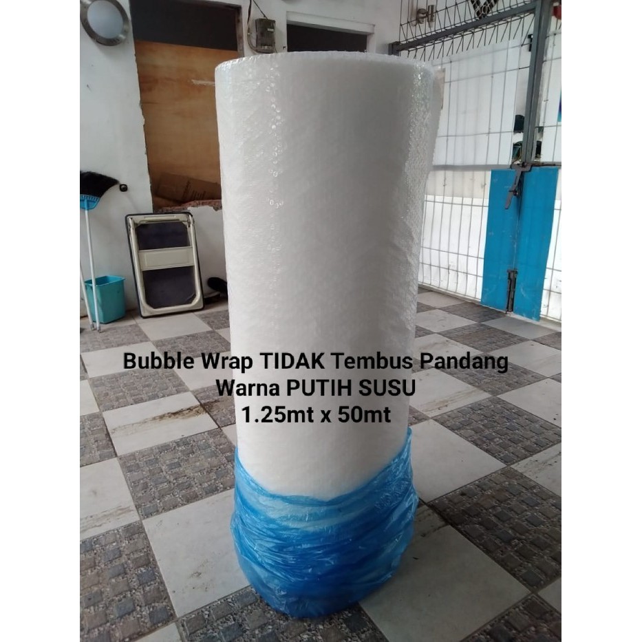 

Promo Bubble Wrap Putih Susu Roll 1.25Mt X 50Mt Plastik Gelembung