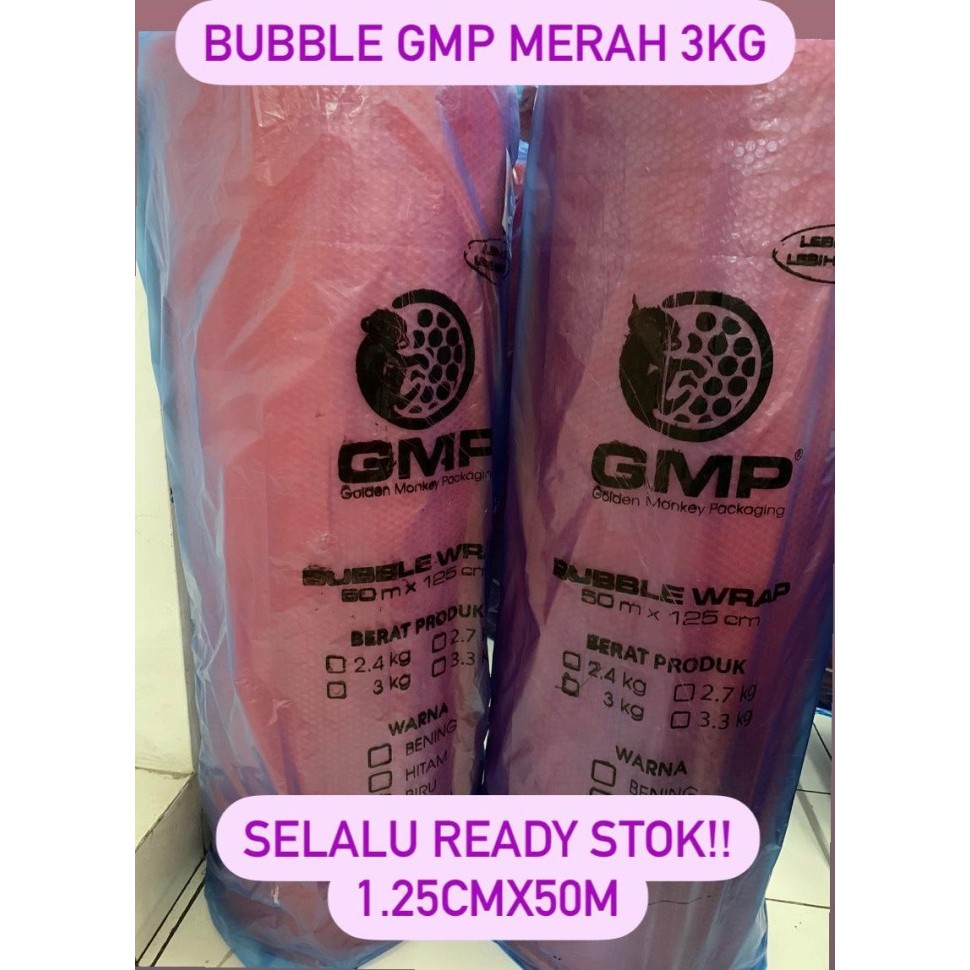 

Bubblewrap Gmp Merah/Plastik Bubble/Plastik Wrapping