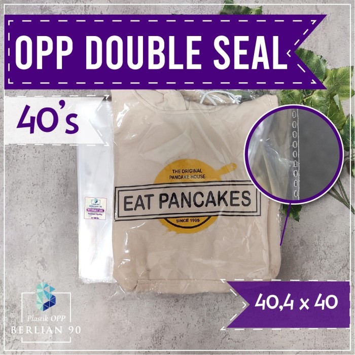 

Plastik Opp Double Seal 40,4X40 40S Mic Plastik Opp Lem Plastik Baju