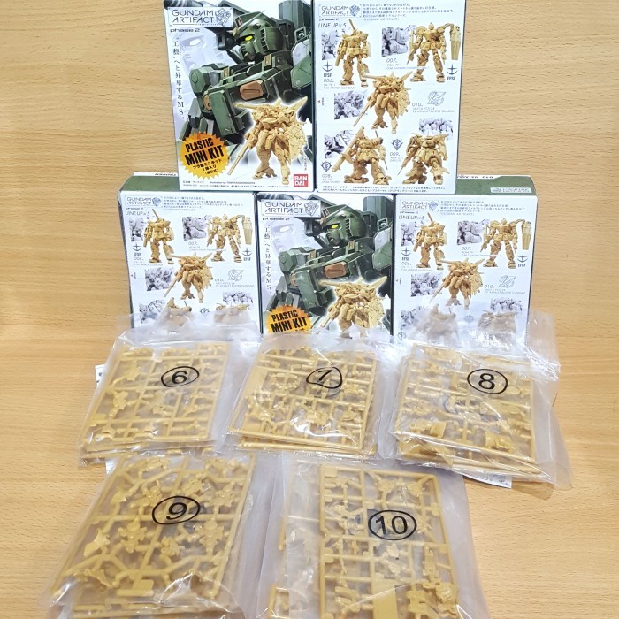 TERLARIS Gundam Artifact phase 2 [5/SET Pale] FA GM V2-AB Zaku Dom MINI-PLA Kit