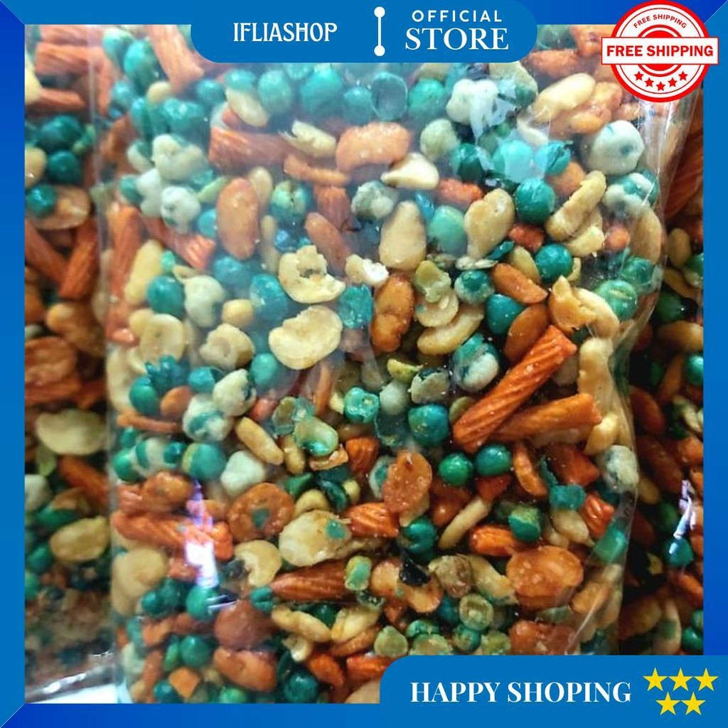 

(Kilo) Kacang Campur Mix 500 Gr Snack Kiloan D Promo Puncak