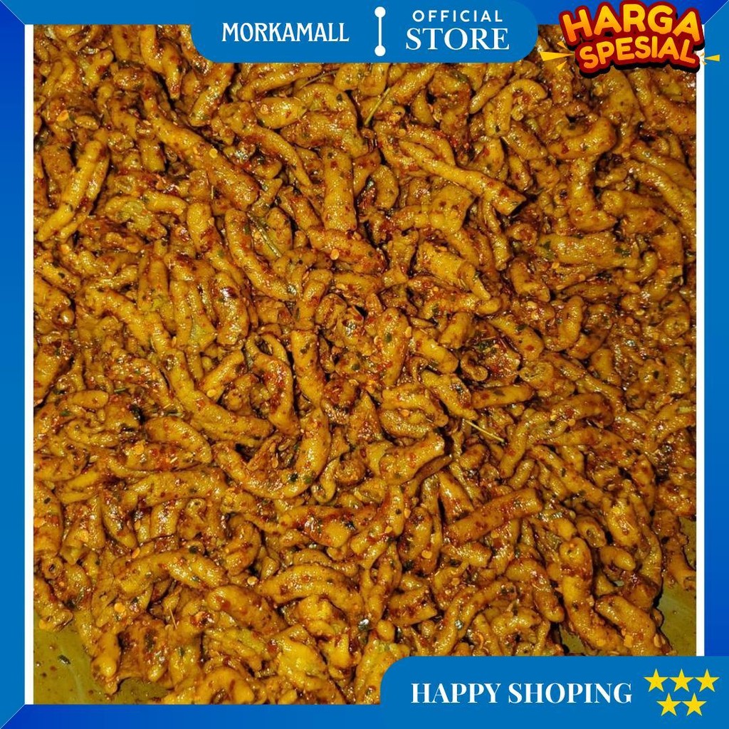

Keripik Usus Ayam Crispy Pedas Daun Jeruk 300Gr D Gratis Ongkir