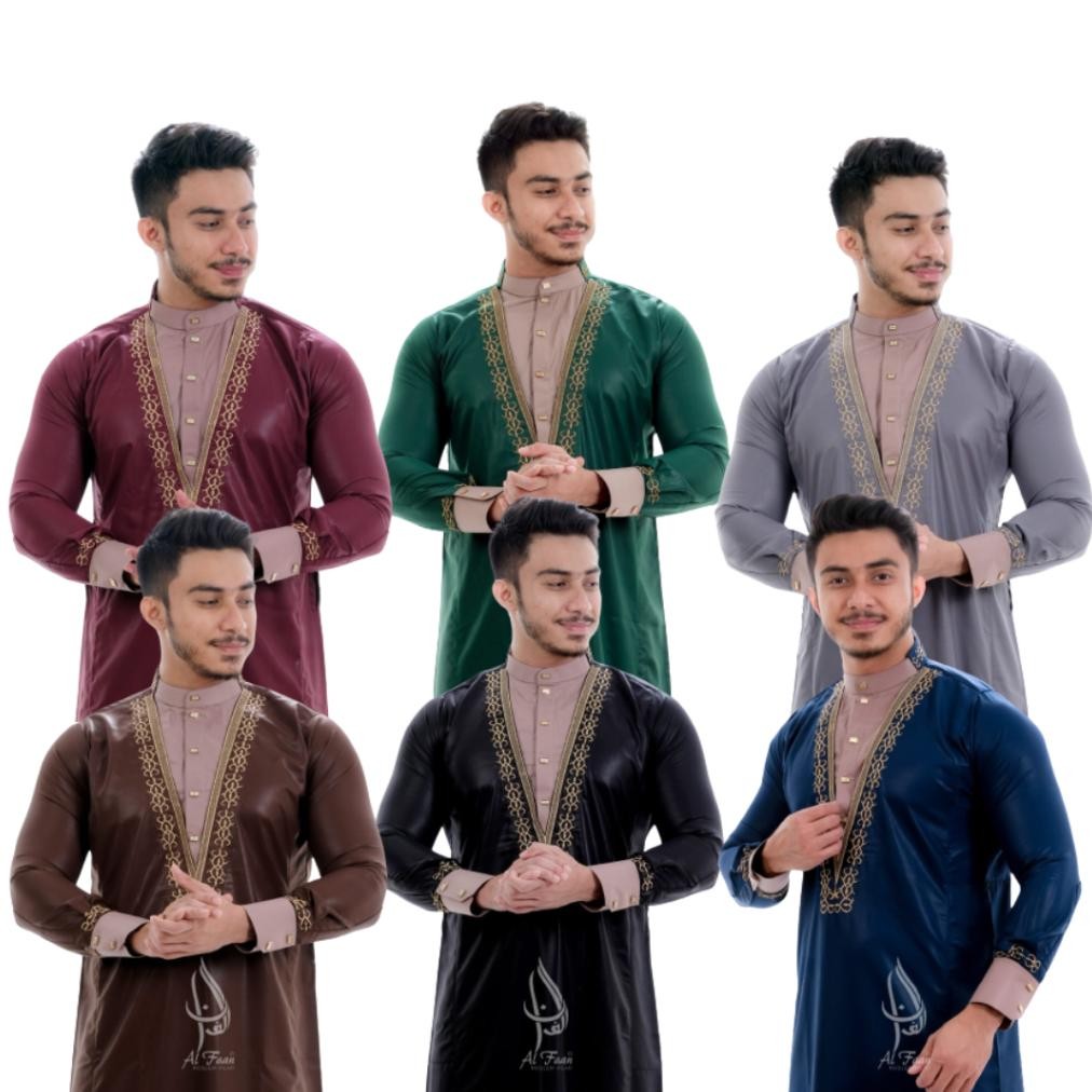 GENIE- JUBAH GAS PRIA DEWASA AL FAAN BORDIR