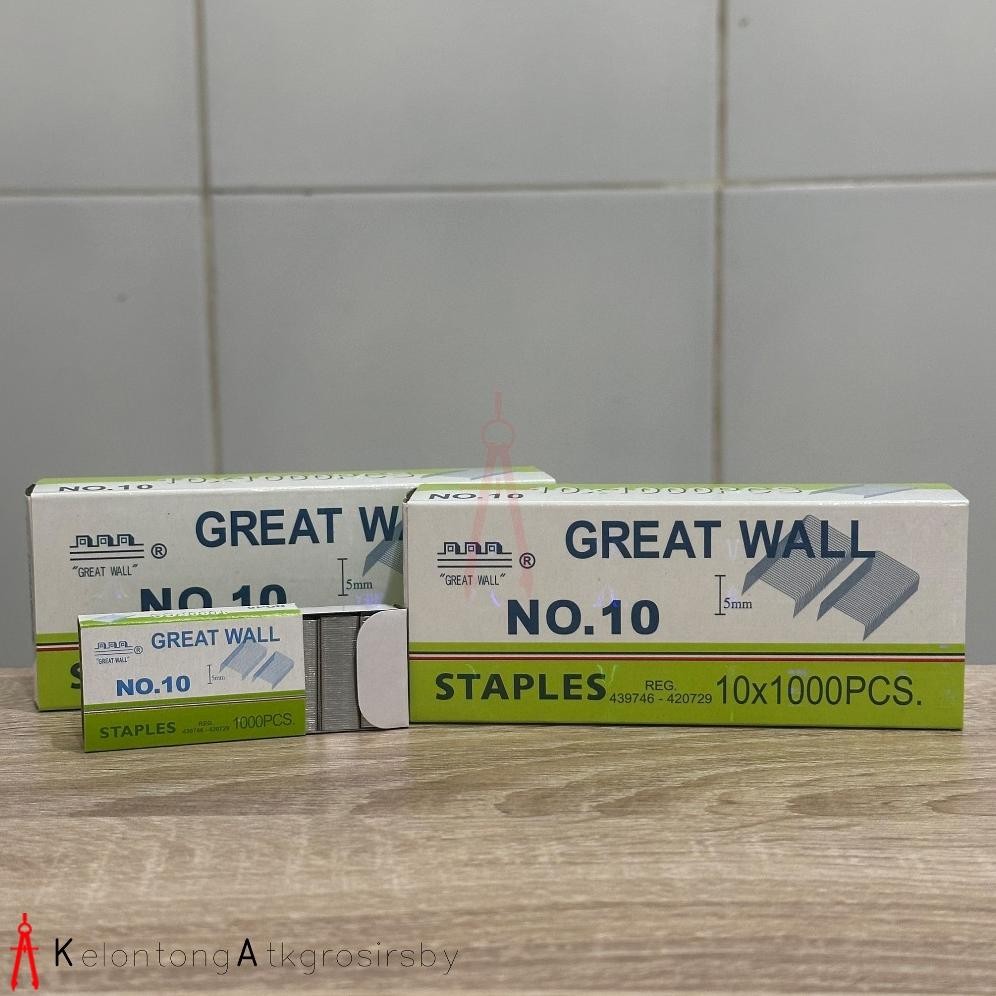 

Viral Isi Staples Kecil (1Pack) Great Wall No 10 Original